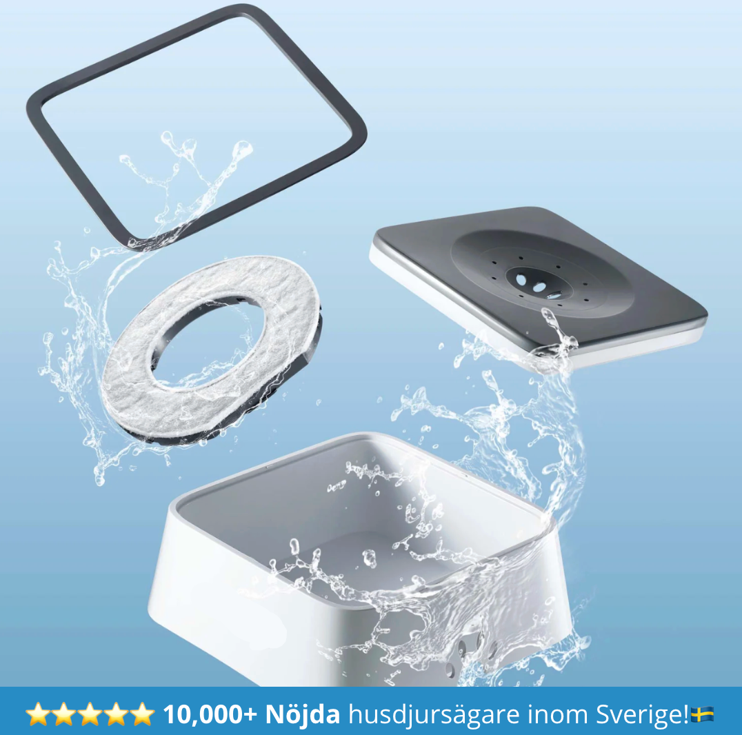 Hygienisk Anti-Spill Hundskål